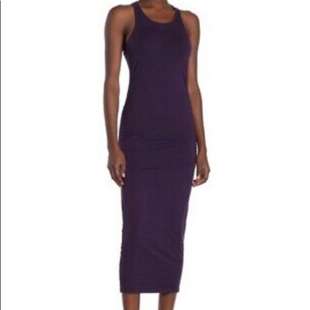 Michael Stars Stretch Ruched Bodycon Midi NWOT